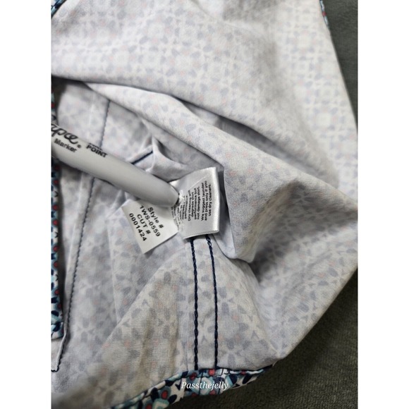 Mizzen+Main Shirt Mens Small Trim Geometric Aztec Print Polo Performance Golf - Picture 12 of 12